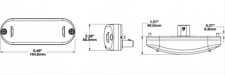 J.W. Speaker Taillight Assemblies 341811 272 ST-12V LED SAE ECE Stop&Tail Lamp
