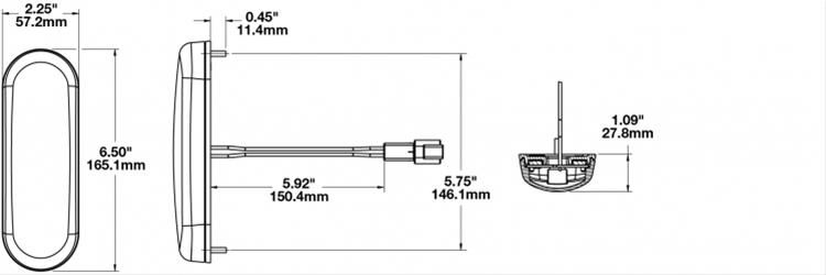 J.W. Speaker Turn Signal Indicators 343121 412-12/48V LED ECE Vert Front-Pos-Turn thumbnail 2