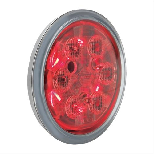 J. W. Speaker 6043 LED Work Lights 344731 Auxiliary Light, Work/Taillight, LED, 4.5 in. Round, Red/Clear, Aluminum, 12-24 V, Each thumbnail 5