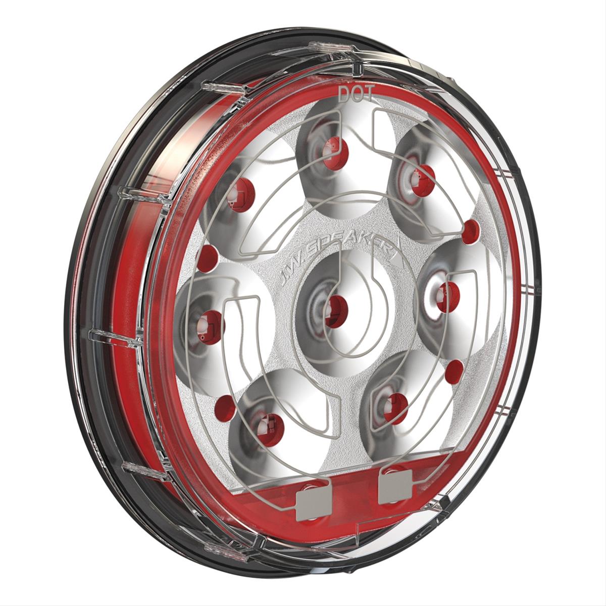 J. W. Speaker 234 DOT-Compliant SmartHeat LED Taillights 346261 Trailer Light, Stop/Tail/Turn Lamp, 4 in., Heated Lens, LED, Red, Each
