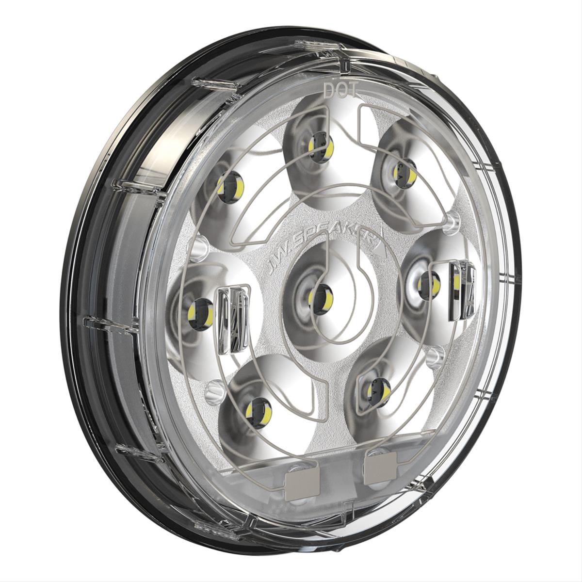 J. W. Speaker 234 DOT-Compliant SmartHeat LED Taillights 346471 Trailer Light, Backup Lamp, 4 in., Heated Clear Lens, LED, White, Each thumbnail 2