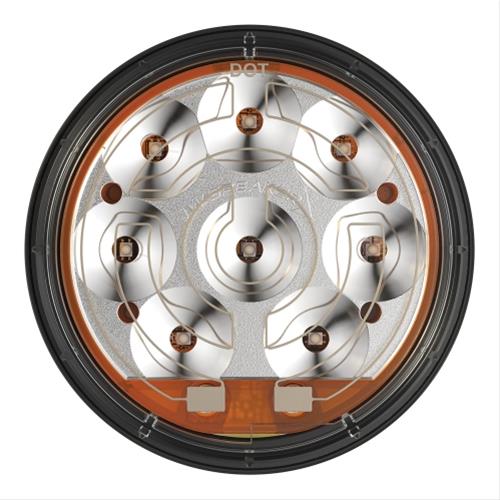 J. W. Speaker 234 DOT-Compliant SmartHeat LED Taillights 347811 Trailer Light, Turn Signal Lamp, 4 in., Heated Clear Lens, LED, Amber, Each thumbnail 2