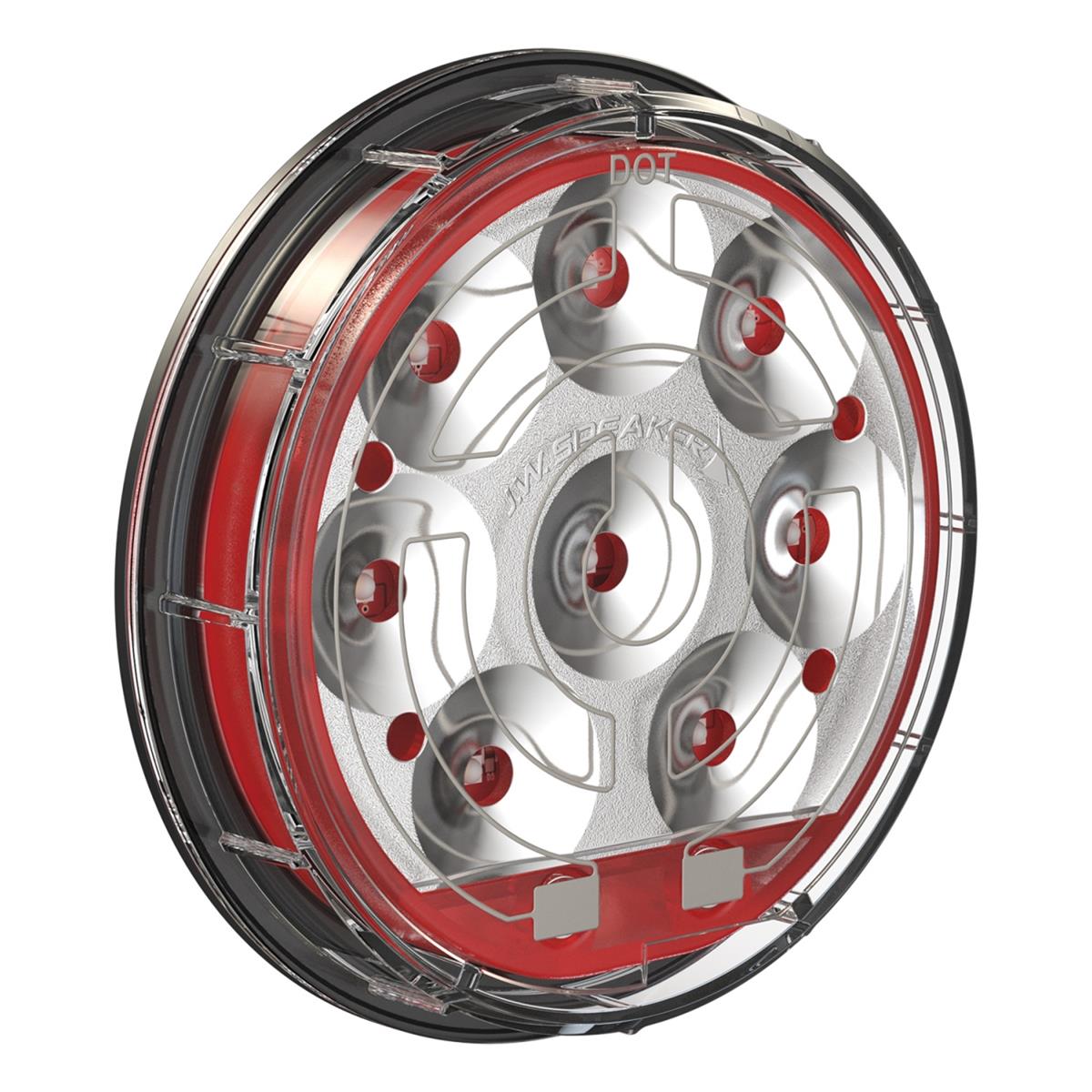 J. W. Speaker 234 DOT-Compliant LED Taillights 347864 Trailer Light, Stop/Tail/Turn Lamp, 4 in., Non-Heated Clear Lens, LED, Red, Includes Pigtail, Each thumbnail 2