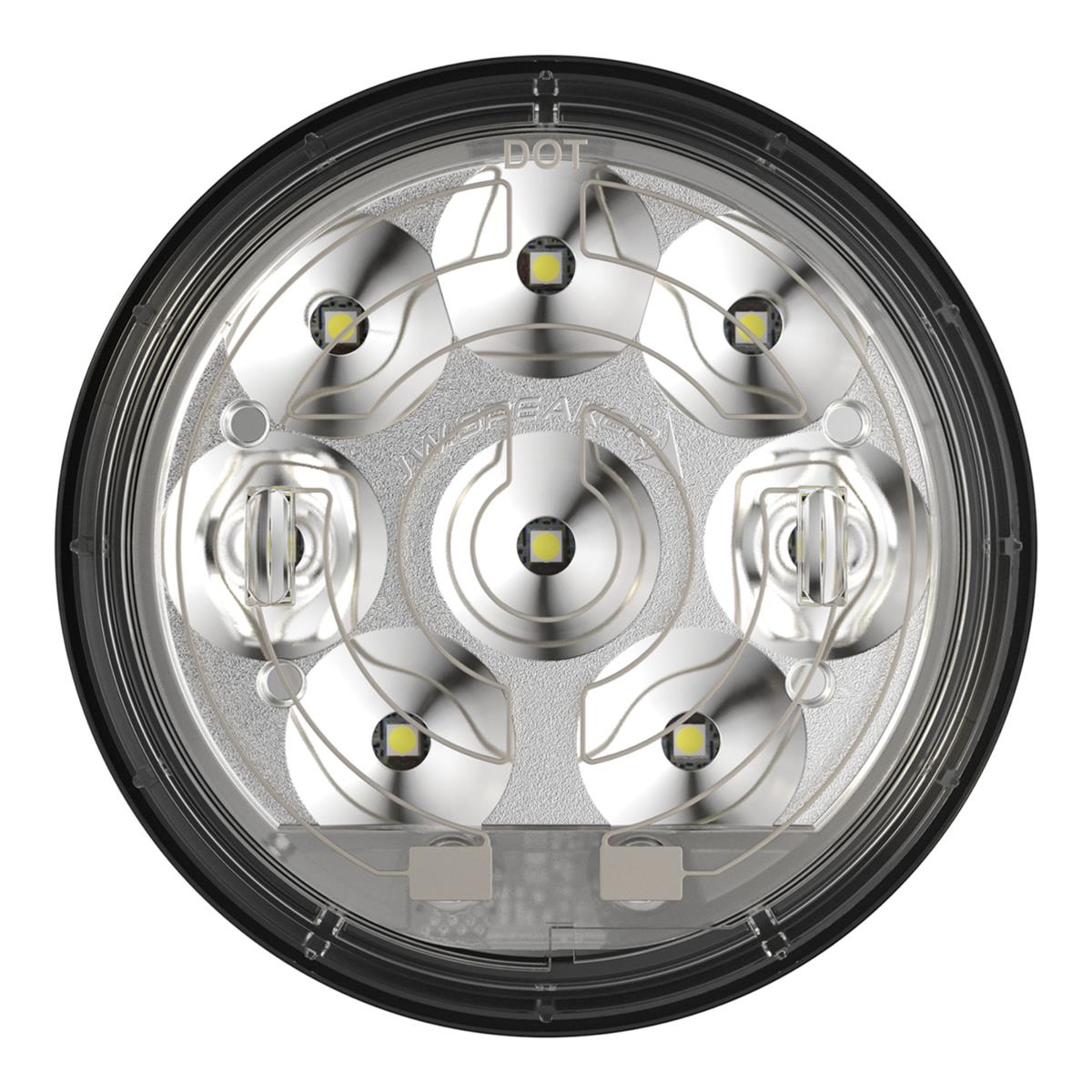 J. W. Speaker 234 DOT-Compliant LED Taillights 347881 Trailer Light, Backup Lamp, 4 in., Non-Heated Clear Lens, LED, White, Each