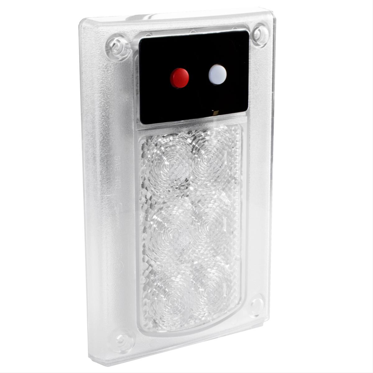J.W. Speaker Interior Lights 442411 417-24V Red/White LED Dome Lamp