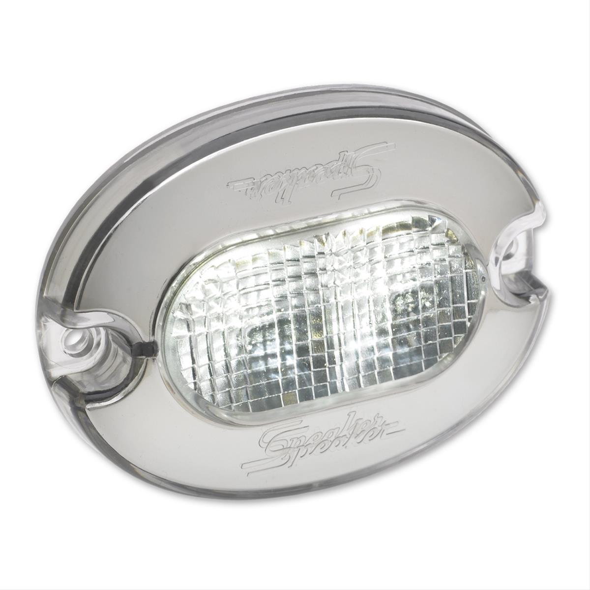 J. W. Speaker 186 LED Utility Lights 442641 Auxiliary Light, Interior, LED, 3 x 2 in. Oval, Clear, Polycarbonate, 12-24 V, Each
