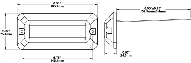 J.W. Speaker Interior Lights 443271 410-12/24V LED Dome Lamp thumbnail 2