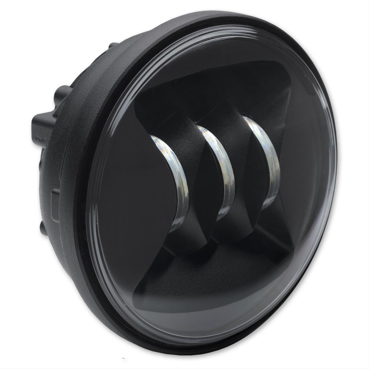 J. W. Speaker 6045 LED Fog Lights 545731 Auxiliary Light, Light, LED, 4.5 in. Round, Clear, Black Inner Bezel, Aluminum, 12 V, Each