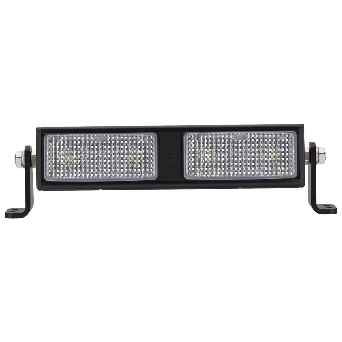 J. W. Speaker 9049 2,200 Lumens 15 Inch LED Light Bar 546261 Auxiliary Light, in. Bar, Flood Beam, 2 Lights, Clear, Aluminum, 12 V, Each