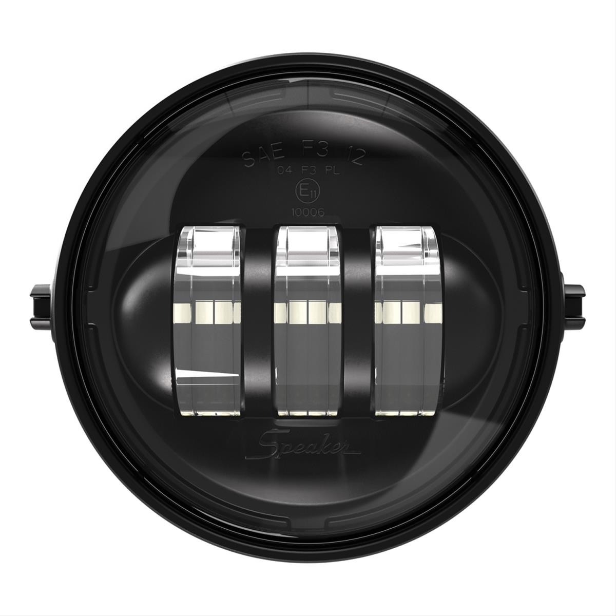 J. W. Speaker 6146 Ford Fog Lights 549671 Auxiliary Light, Light, LED, Bumper Mount, 4 in. Round, Clear, Black Inner Bezel, Aluminum, 12 V, Ford, Each thumbnail 2