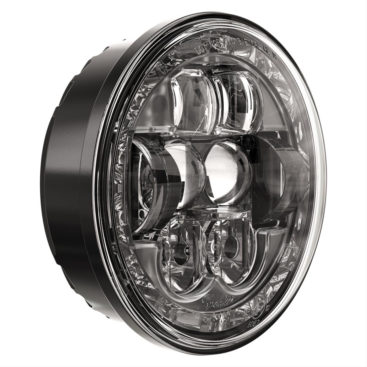 J. W. Speaker 8630 Evolution ECE-Compliant LED Headlights 549921 Headlight, LED, Round, Clear Lens, Black Housing, Left Hand Traffic Beam, Each thumbnail 2