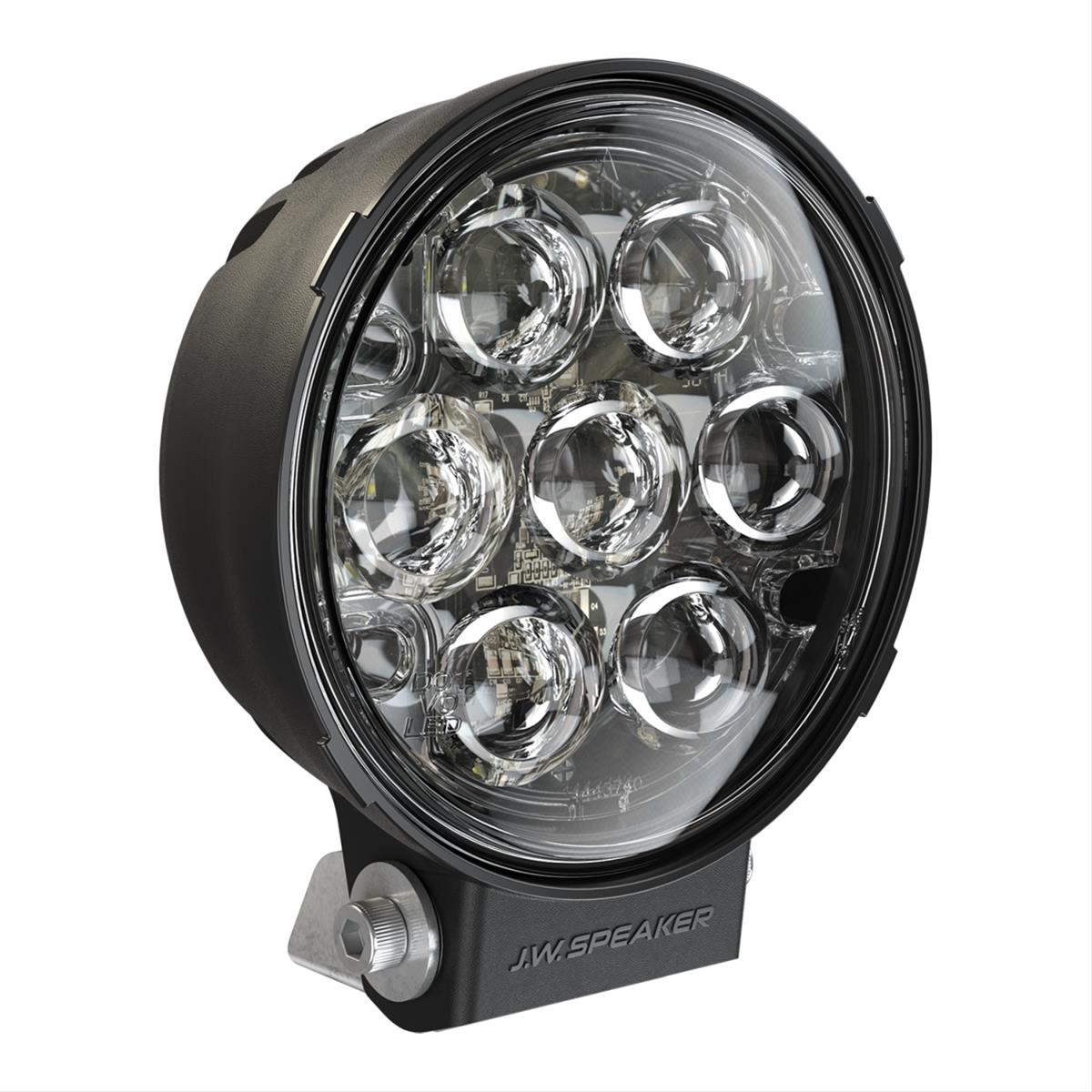 J. W. Speaker TS3001R LED Auxiliary Lights 550441 Light, DOT Light, LED, Adjustable Bracket Mount, 6 in. Round, Clear, Composite, 12-24 V, Each