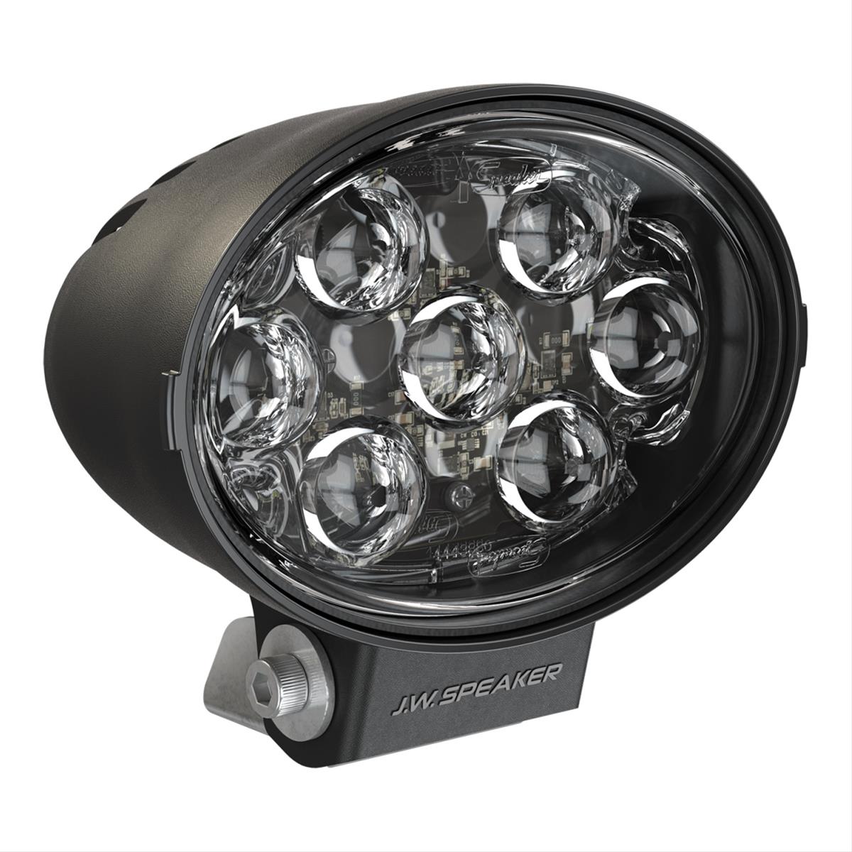 J. W. Speaker TS3001V LED Auxiliary Lights 550671 Light, DOT Light, LED, Adjustable Bracket Mount, 7 x 5 in. Oval, Clear, Composite, 12-24 V, Each