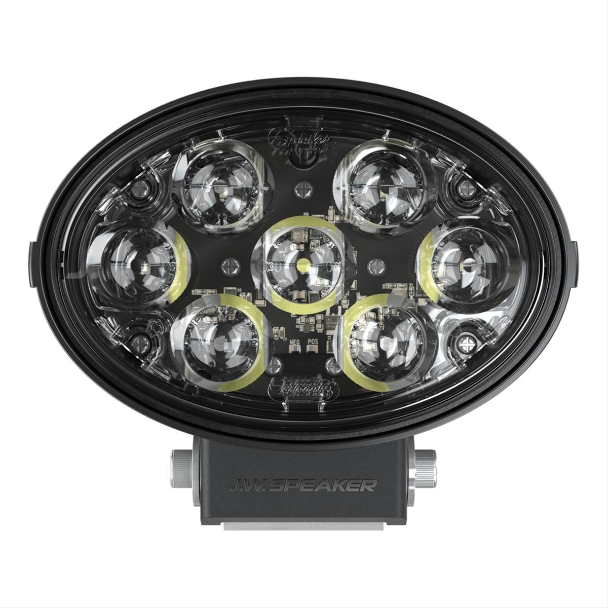 J. W. Speaker TS3001V LED Auxiliary Lights 550673 Light, DOT Light, LED, Adjustable Bracket Mount, 7 x 5 in. Oval, Clear, Composite, 12-24 V, Pair thumbnail 2