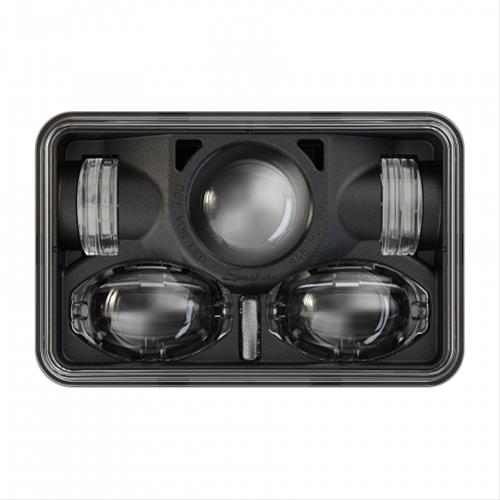 J. W. Speaker 8820 Evolution 2 LED Headlights 550931 Headlight, LED, Rectangle, Clear Lens, Black Housing, 6.440 in. Length, 5.110 in. Height, Each thumbnail 4