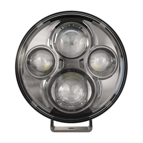 J. W. Speaker TS4000 LED Auxiliary Lights 551121 Light, ECE Light, LED, High Beam, 7 in. Round, Clear, Chrome Inner Bezel, Aluminum, 12-24 V, Each thumbnail 2