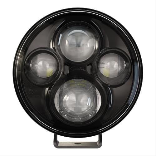 J. W. Speaker TS4000 LED Auxiliary Lights 551693 Light, ECE Light, LED, High Beam, 7 in. Round, Clear, Black Inner Bezel, Aluminum, 12-24 V, Pair thumbnail 4
