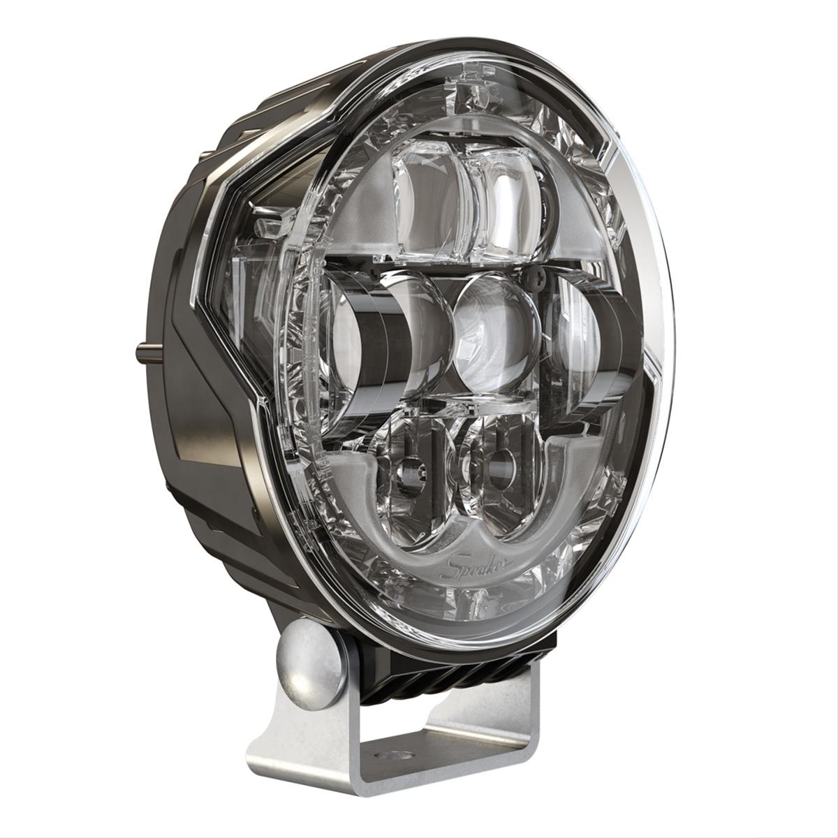 J. W. Speaker 8632 Evolution LED Headlights 551973 Headlight Assemblies, Model Evolution, LED, Clear Lens, Black Housing, 12-24 V Headlight, Pair thumbnail 2