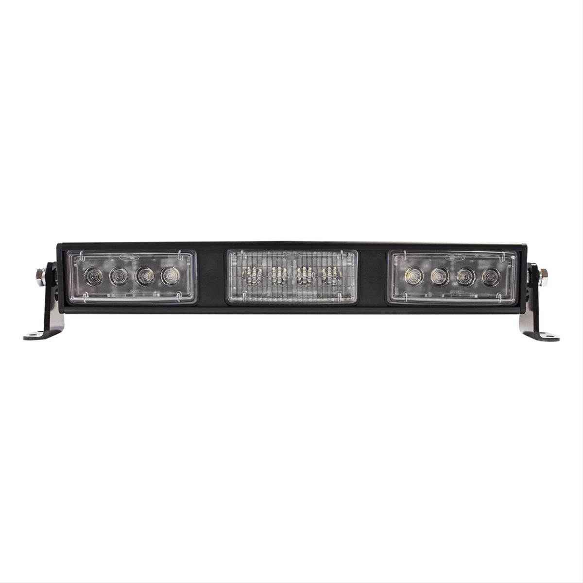 J. W. Speaker 9049 LED Light Bars 552441 Auxiliary Light, 19 in. Bar, Spot Beam, 3 Lights, Clear, Aluminum, 12-24 V, Each
