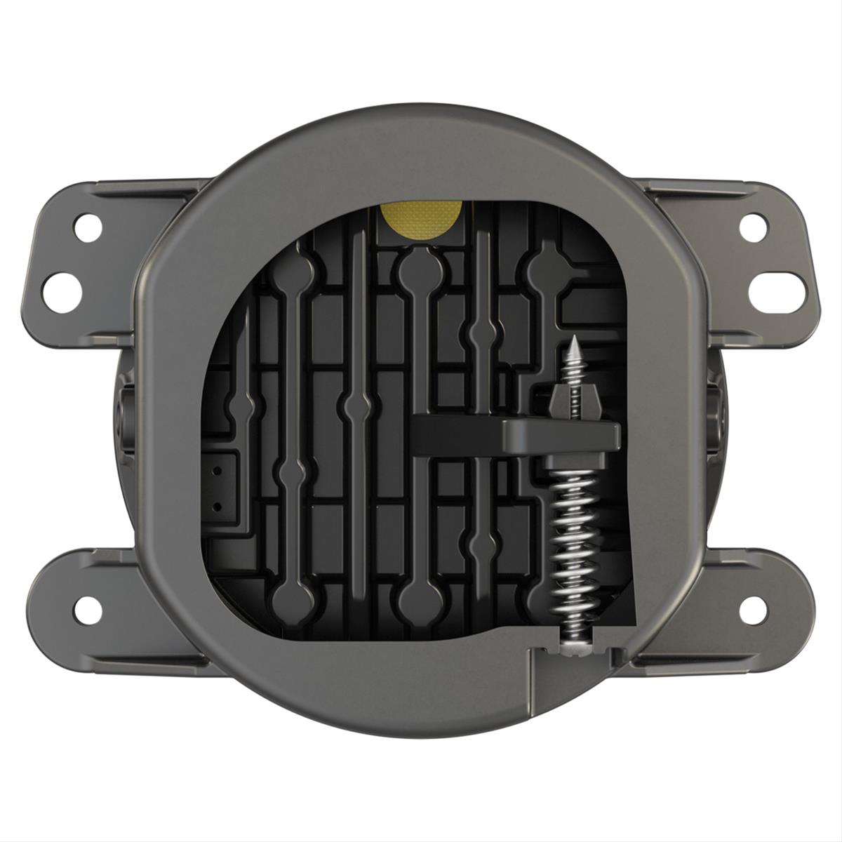 J. W. Speaker 6145 J2 Series LED Fog Lights 554413 Auxiliary Lights, Model J2, Fog, 4 in. Round, Black Die-Cast Aluminum Housing, Carbon Fiber Bezel, Polycarbonate Lens, Pair thumbnail 2