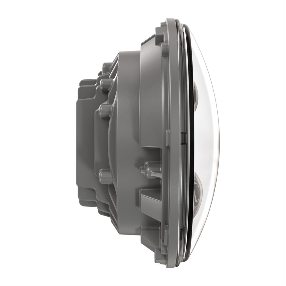 J. W. Speaker 8700 Evo 2 DOT-Compliant Dual Burn LED Headlights 554961 Headlight, LED, Round, Clear Lens, Gray Housing, Chrome Inner Bezel, 7.000 in. Diameter, Each thumbnail 4