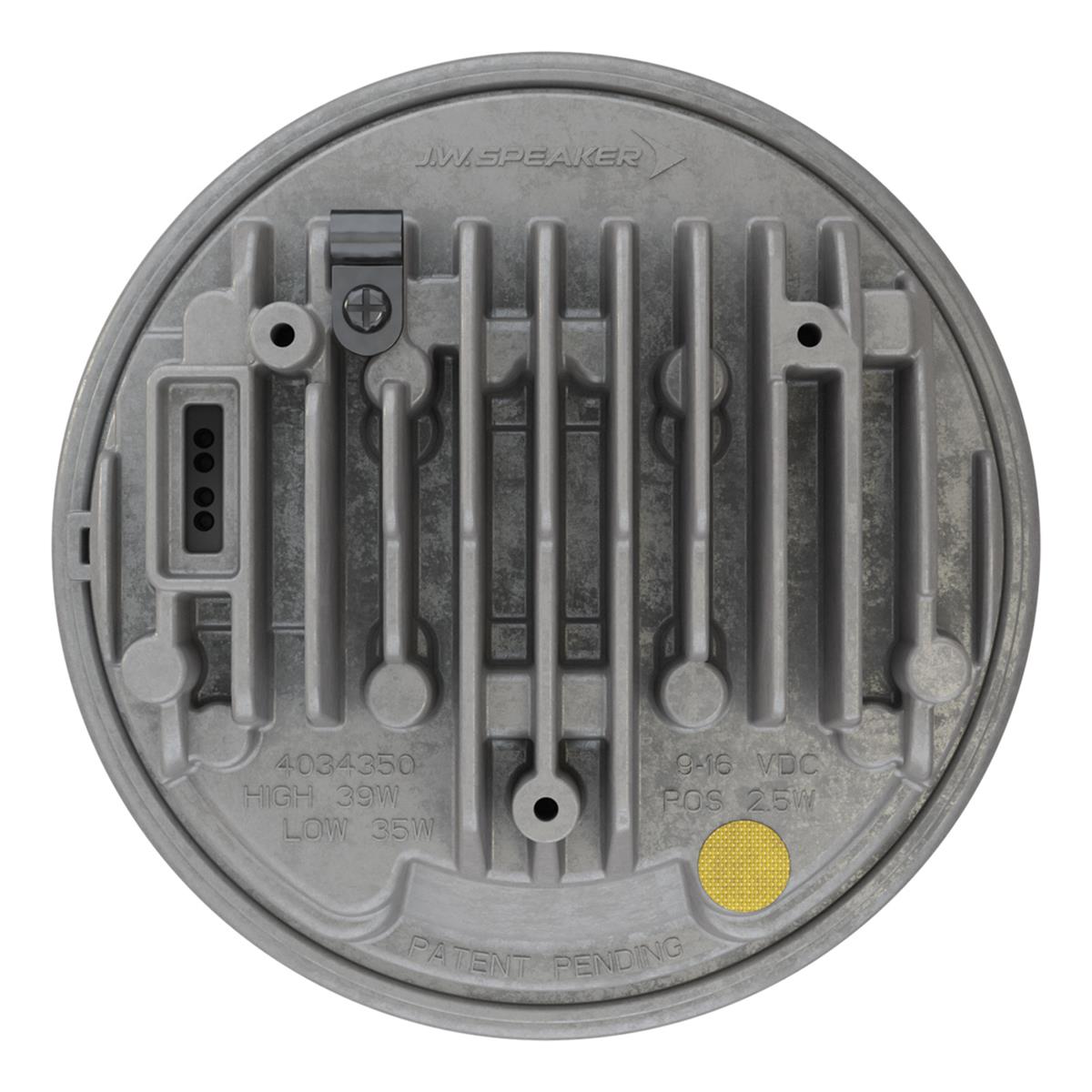 J. W. Speaker 8790 Adaptive 2 LED Headlights 555101 Headlight, LED, Round, Clear Lens, Gray Housing, Chrome Inner Bezel, 5.750 in. Diameter, Each thumbnail 4