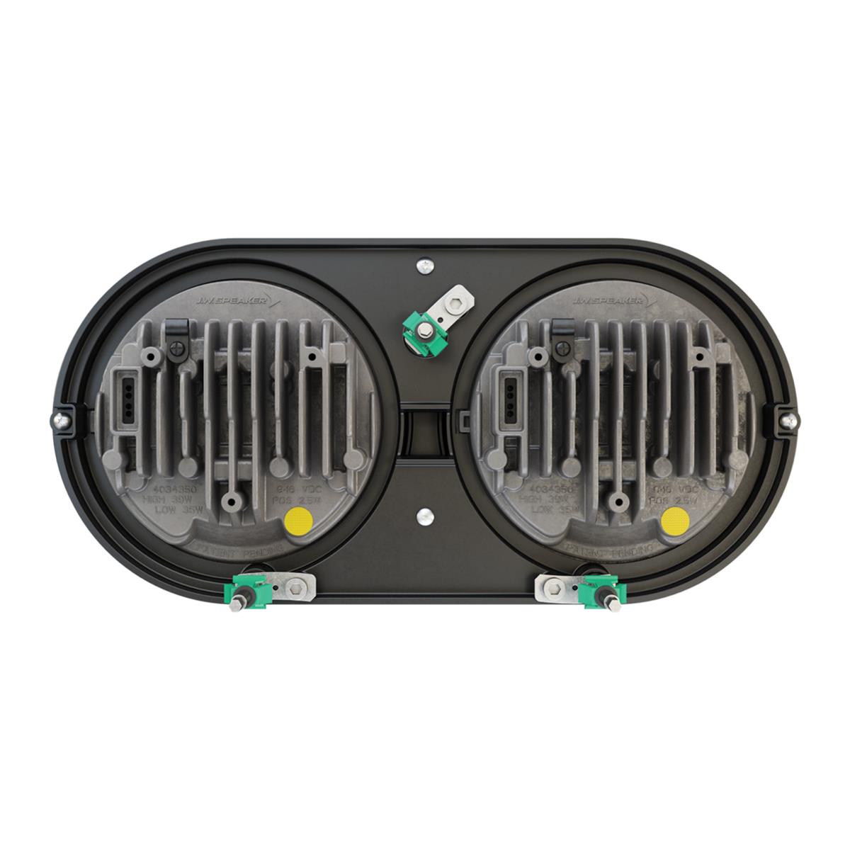 J. W. Speaker 8692 Adaptive 2 LED Headlights 555131 Headlights, LED, Round, Clear Lens, Gray Housing, Black Inner Bezel, 5.750 in. Diameter, Harley-Davidson®, Pair thumbnail 5