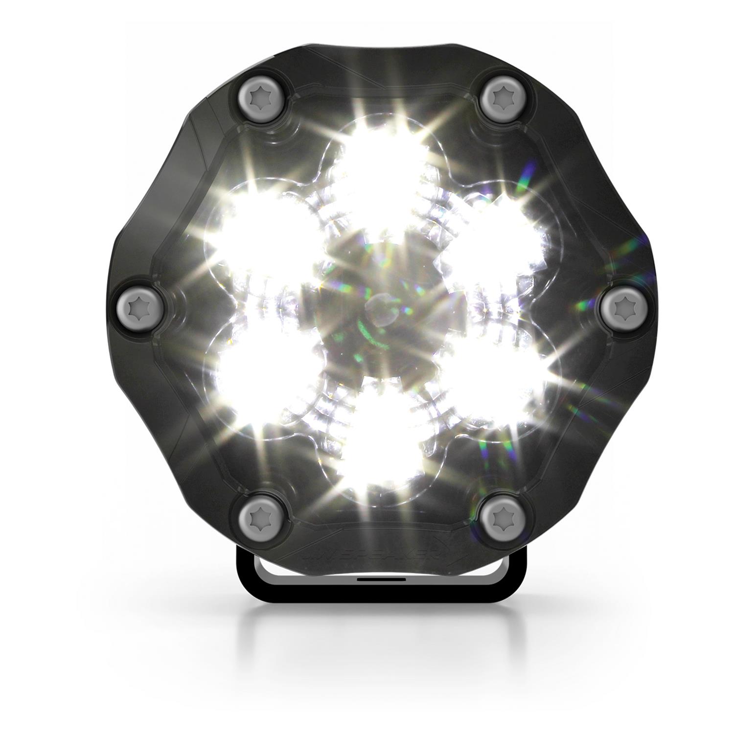 J. W. Speaker Trail 6 Sport Light Pods 0555353 Auxiliary Lights, Sport, LED, 12V, Aluminum, Black, 3,830 Lumens, Pair thumbnail 6