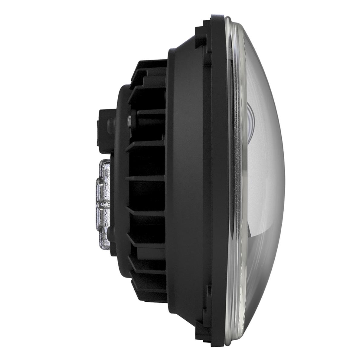 J. W. Speaker Jeep LED EVO J3 Non-Heated Headlights for 2007-2017 WRANGLER, 2018 WRANGLER JK - 0557193 Headlight, J3, Clear Lens, Non-Heated, Black Housing, Black Inner Bezel, 7 in. Round, Pair thumbnail 7