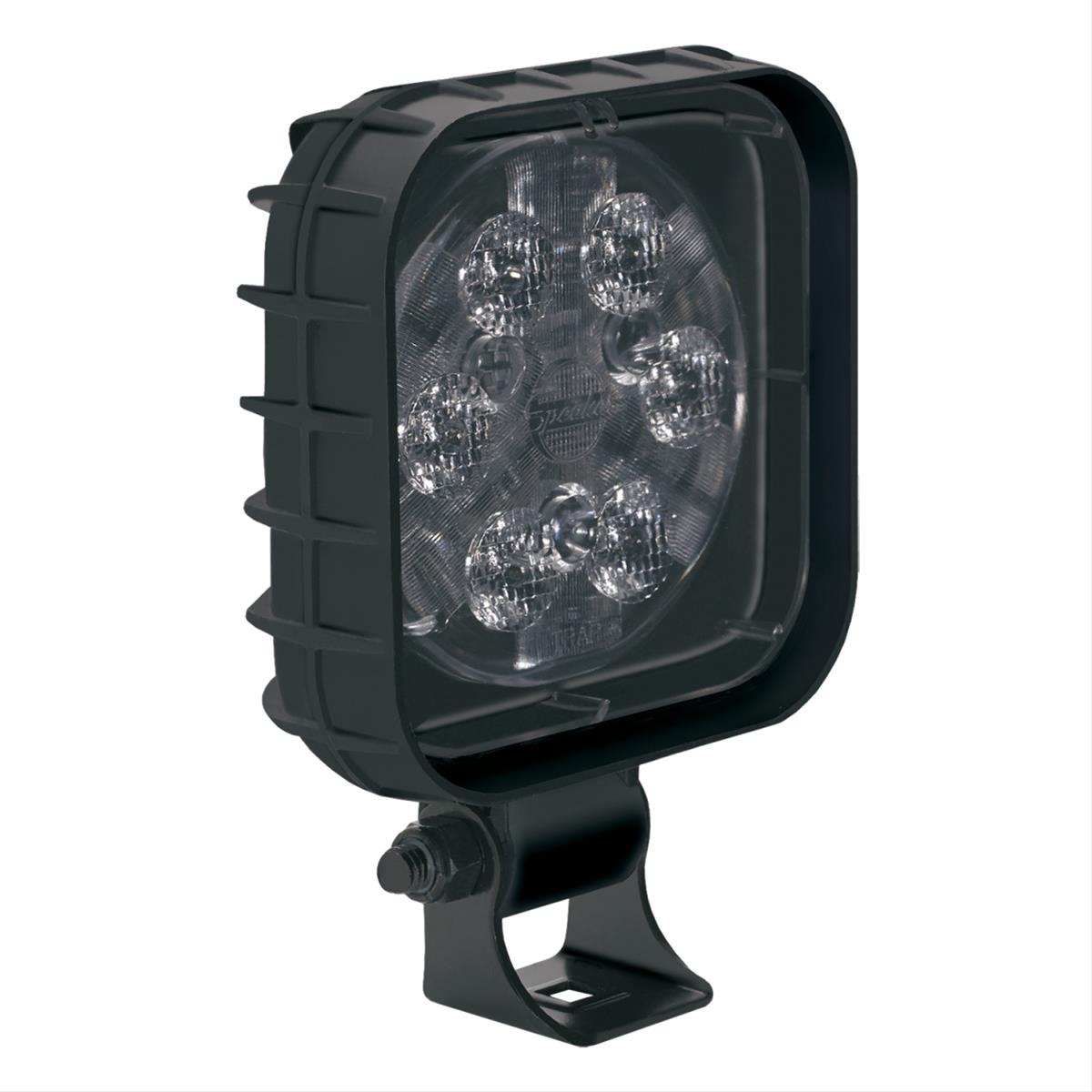 J. W. Speaker 840 XD LED Work Lights 1300021 Auxiliary Light, Light, LED, Spot Beam, 4 in. Square, Clear, Polycarbonate, 12-24 V, Each