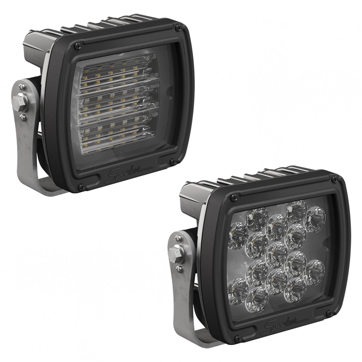 J.W. Speaker Light Bars, Pods and Fog Lights 1300581 526F 24V WrkLmp BlK, PC Fld