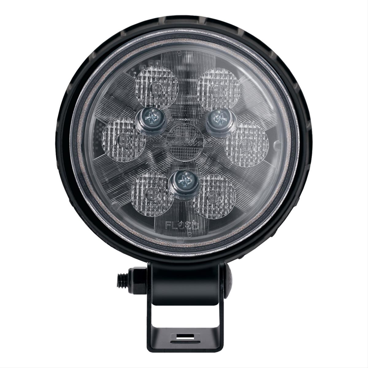 J. W. Speaker 670 XD LED Work Lights 1403251 Auxiliary Light, Light, LED, Trapezoid Beam, 4.5 in. Round, Clear, Polycarbonate, 12-24 V, Each
