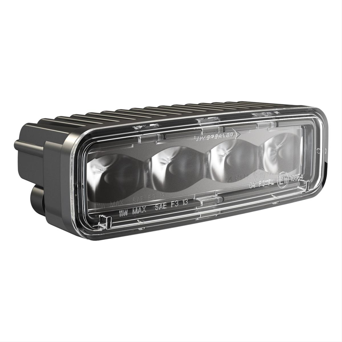 J. W. Speaker 791 LED Work Lights 1603603 Auxiliary Light, DOT/ECE Fog Light, LED, Pedestal/Pendant Mount, 6 x 2 in. Rectangular, Clear, Aluminum, 12 V, Kit