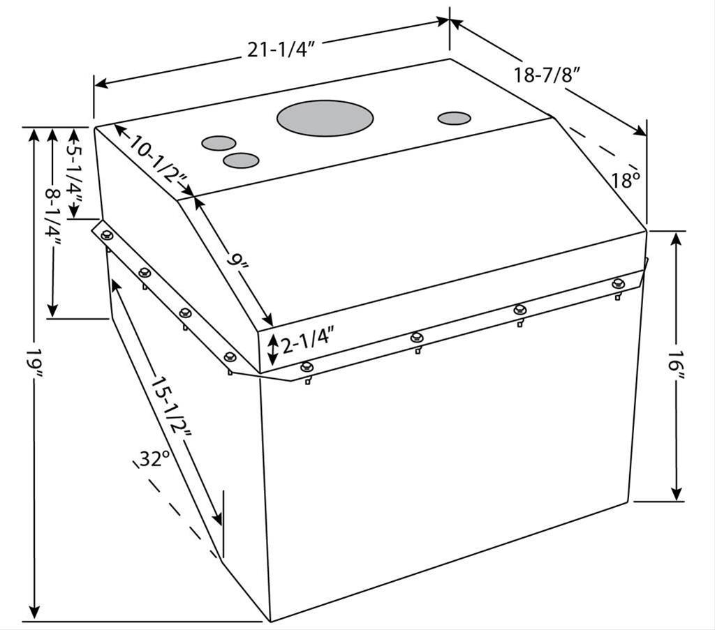 Jaz 285-722-01 Jaz Products Man-O-War Fuel Cells | Summit Racing