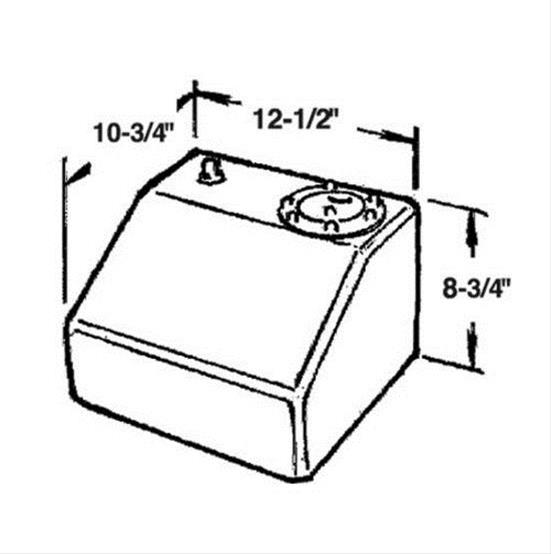JAZ Econo Rail Fuel Cell 4-Gallon 290-104-05 JAZ Econo Rail Fuel Cell 4-Gallon 290-104-05