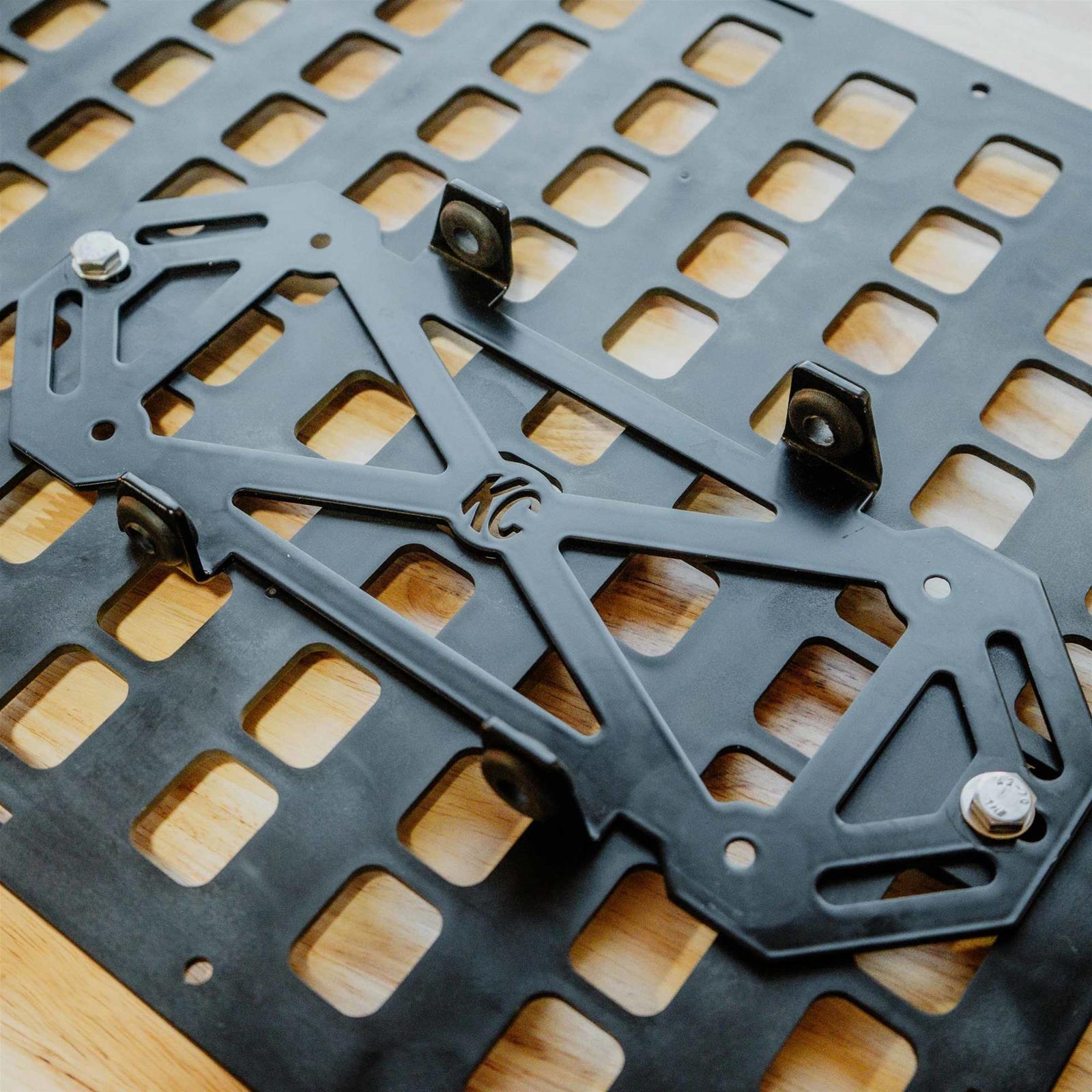KC HiLiTES Solar Hub Mounting Brackets 5002 Panel Accessories, Bracket, Steel, Black Powdercoated, Each thumbnail 2