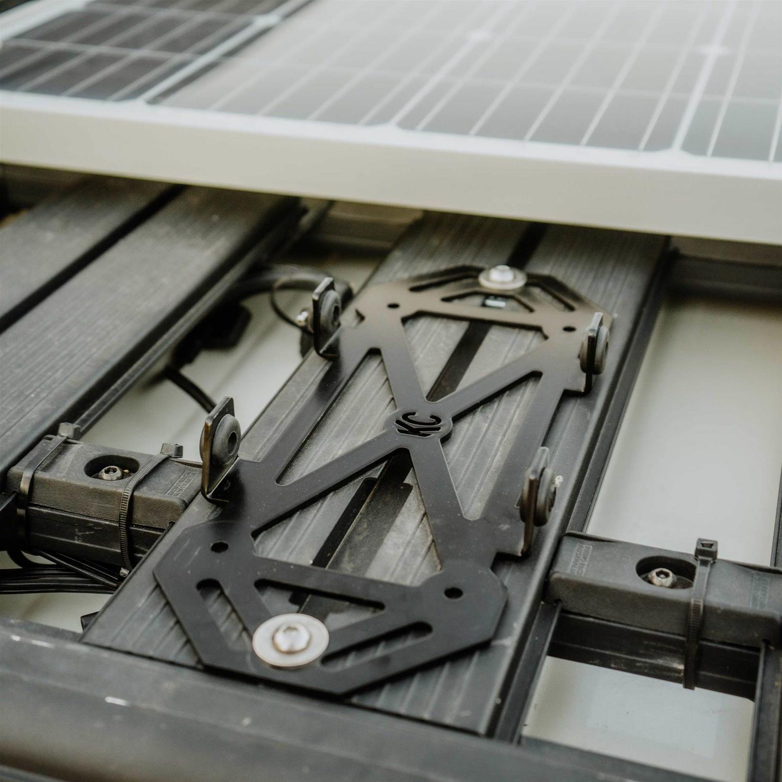 KC HiLiTES Solar Hub Mounting Brackets 5002 Panel Accessories, Bracket, Steel, Black Powdercoated, Each thumbnail 4