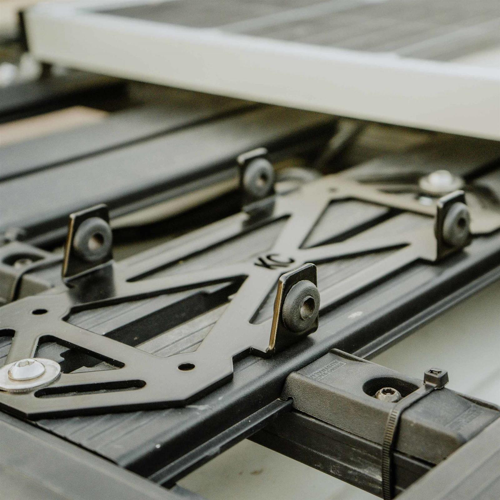 KC HiLiTES Solar Hub Mounting Brackets 5002 Panel Accessories, Bracket, Steel, Black Powdercoated, Each thumbnail 3