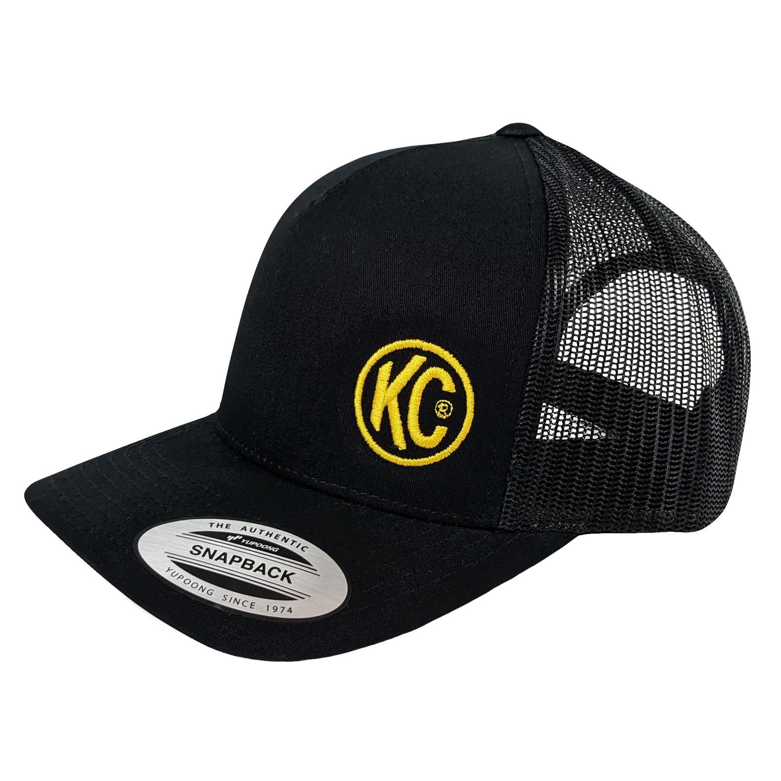 KC HiLiTES Trucker Hats 70213 Logo, Black, Curved Bill, One Size, Adult, Snap, Each thumbnail 2