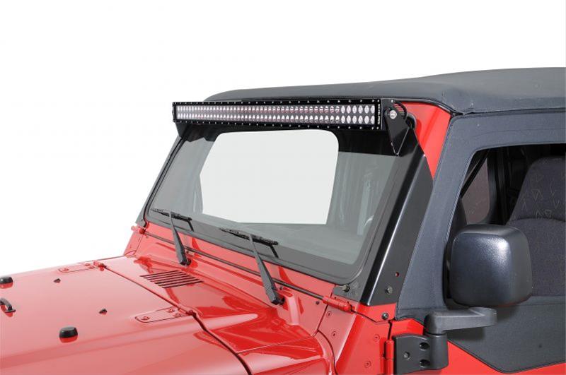 KC HiLiTES Gravity LED Pro6 Light Bar Kits 91337 Bar, Pro6, Lamp Style, Round, Clear Bulb and Lens, Black Housing, Upper Windshield Mount, Jeep, Wrangler, Each thumbnail 9