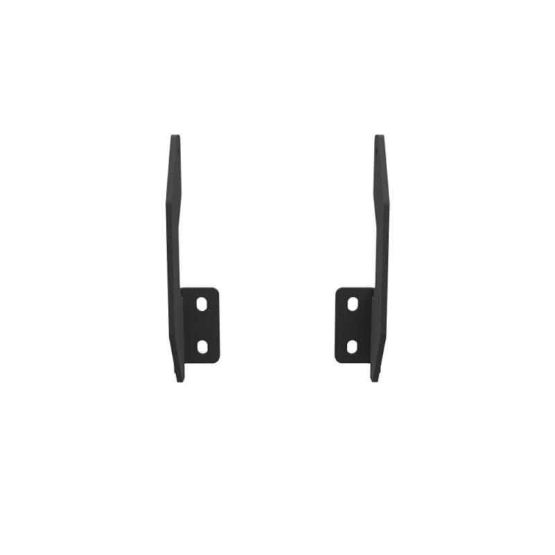 KC HiLiTES Gravity LED Light Bar Mounts 7355 Mounting Bracket, Front Bumper, Steel, Black Powdercoated, Ford, Pair