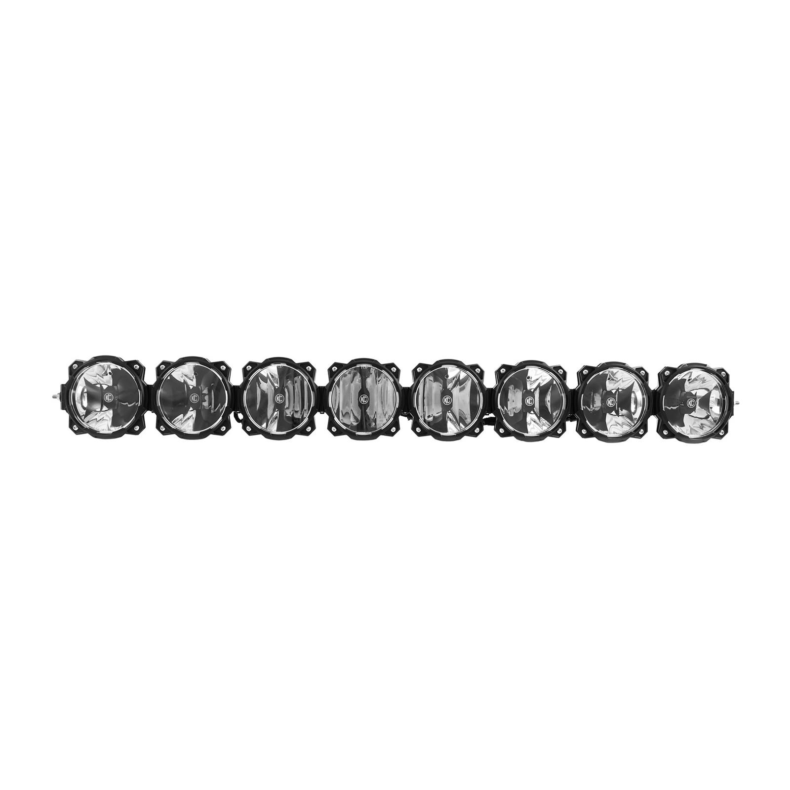 KC HiLiTES Gravity LED Pro6 Light Bar Kits 91337 Bar, Pro6, Lamp Style, Round, Clear Bulb and Lens, Black Housing, Upper Windshield Mount, Jeep, Wrangler, Each thumbnail 2