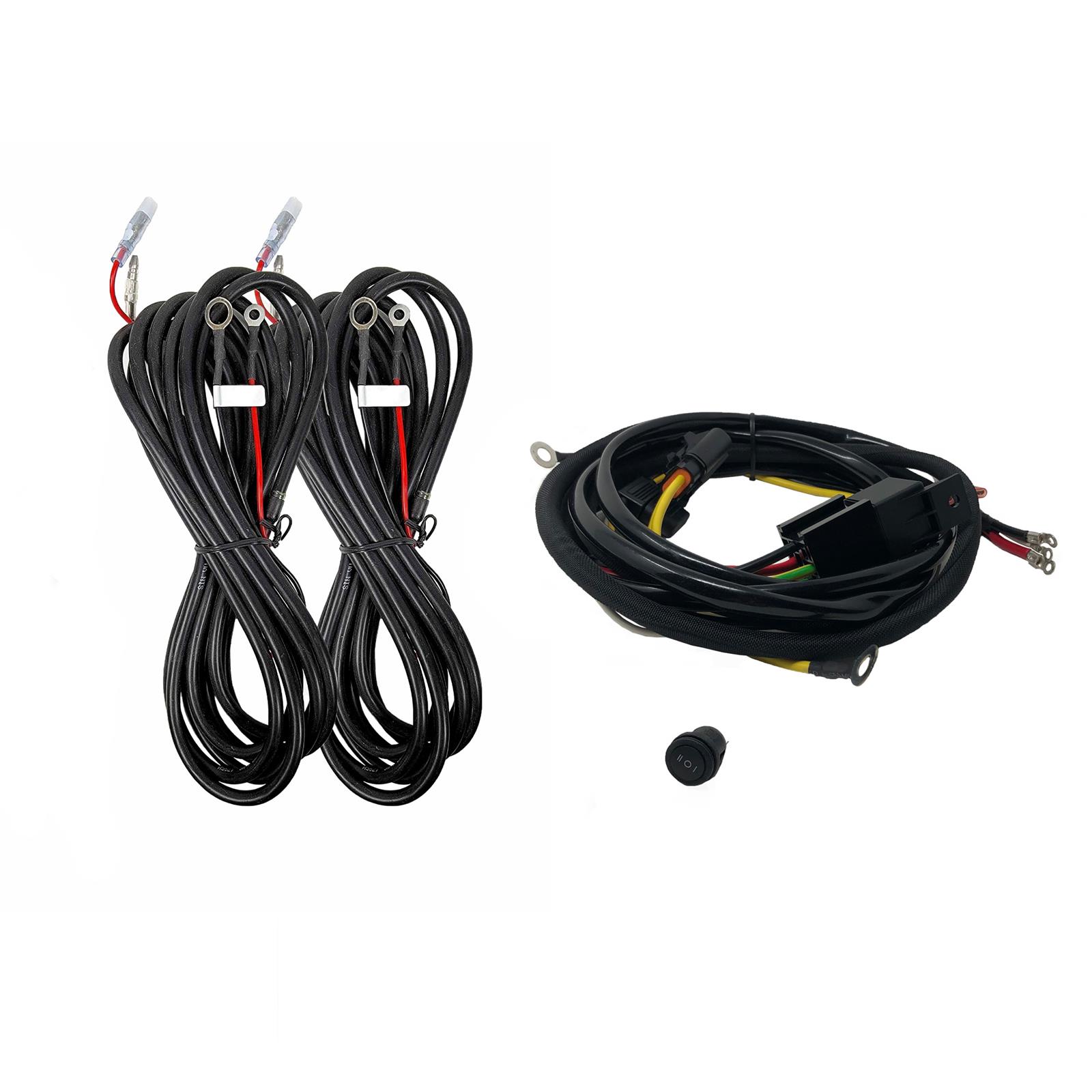 KC HiLiTES Auxiliary Light Wiring Harnesses 92403 Profile SideCast Four-Light Kit - Platform One - 05-23 Toyota Tacoma Double Cab