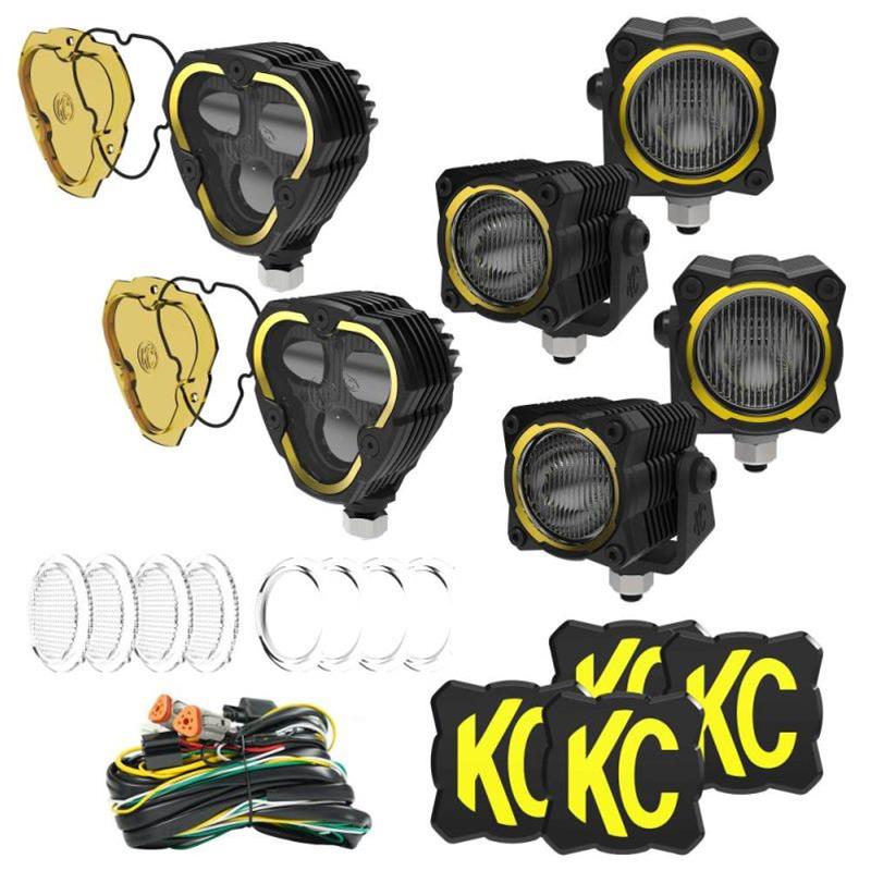 KC HiLiTES Flex ERA LED Hybrid Front Bumper Light Kits 97169 Auxiliary Lights, FLEX ERA® SAE, Bumper, Ford Bronco, Kit thumbnail 2