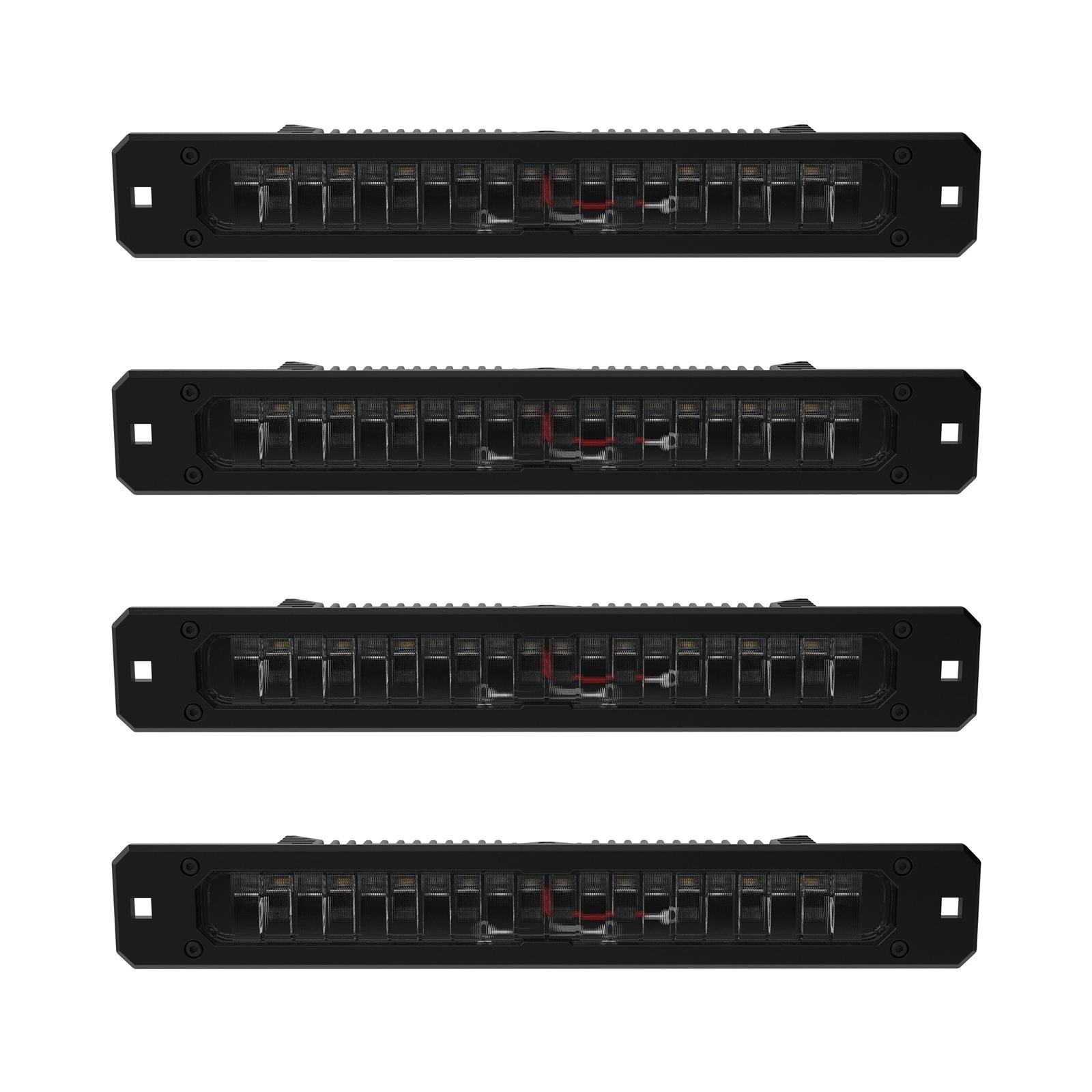 KC HiLiTES Light Bars, Pods and Fog Lights 98150 Profile 10" SideCast Flush Mount