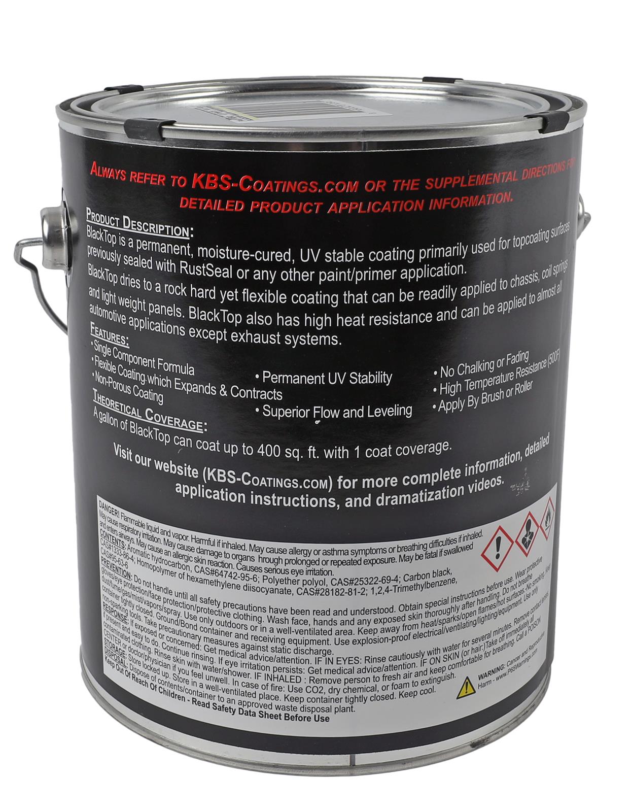 KBS Coatings 8502 KBS BlackTop Chassis Paint Summit Racing