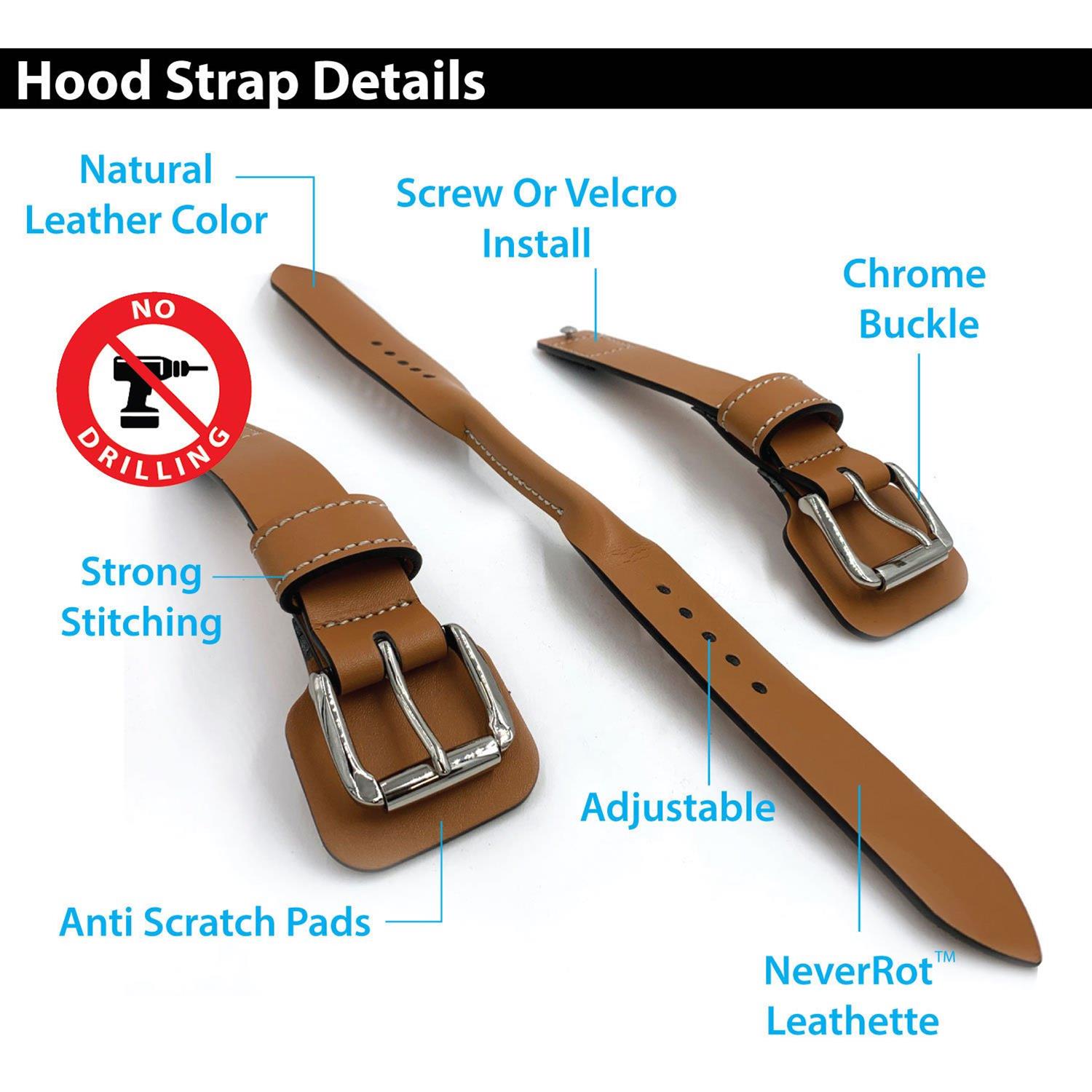 Kaferlab LABHG1 KaferLab Rally Hood Straps | Summit Racing