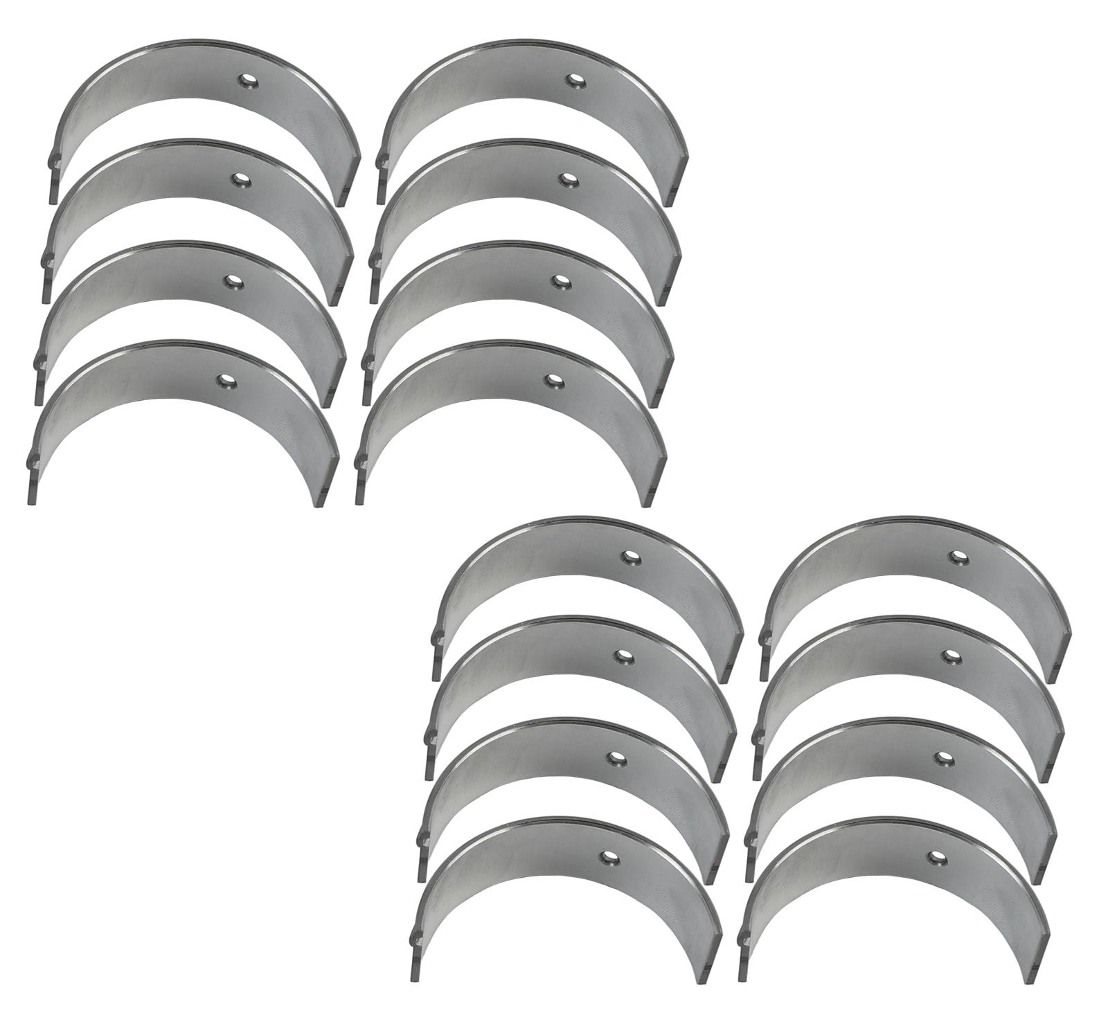 King SI-Series Rod Bearings CR 804SI 020 Bearings, .020 in Crankshaft Undersize, Bi-metal, Silicon Aluminum, Ford, Small Block, Set of 8