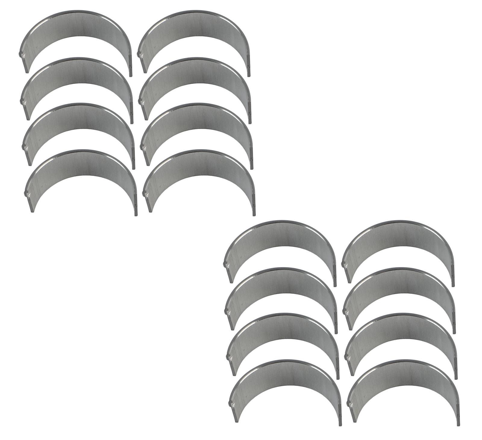 King SI-Series Rod Bearings CR 805SI 010 Bearings, .010 in. Crankshaft Undersize, Bi-metal, Silicon Aluminum, Mopar, Set of 8