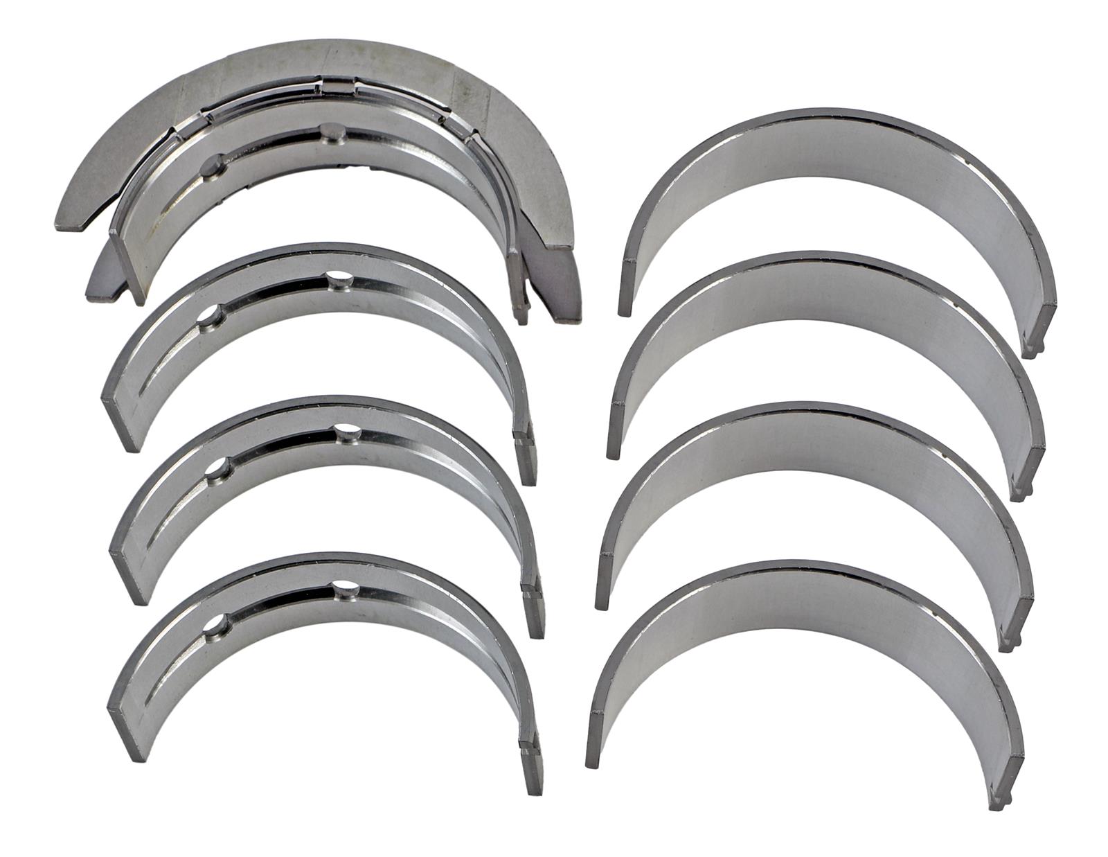 King SI-Series Main Bearings MB4080SI Bearings, 3/4 Groove, Standard Size, Bi-metal, Silicon Aluminum, Set of 4